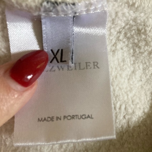 Holzweiler Hoodie Sweatshirt Jumper Hanger Logo Cream Long Sleeves Size XL - Picture 5 of 10